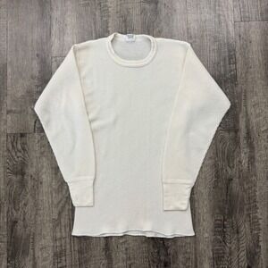 Vintage Sports Afield Waffle Knit Long Sleeve Thermal Shirt Base Layer USA